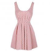 Vestido Poá com Laço