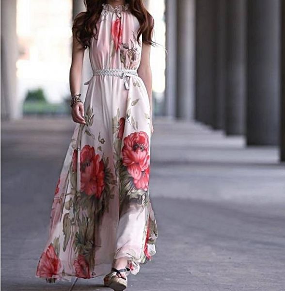 Vestido Longo Floral