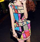 Vestido Estampa Geométrica